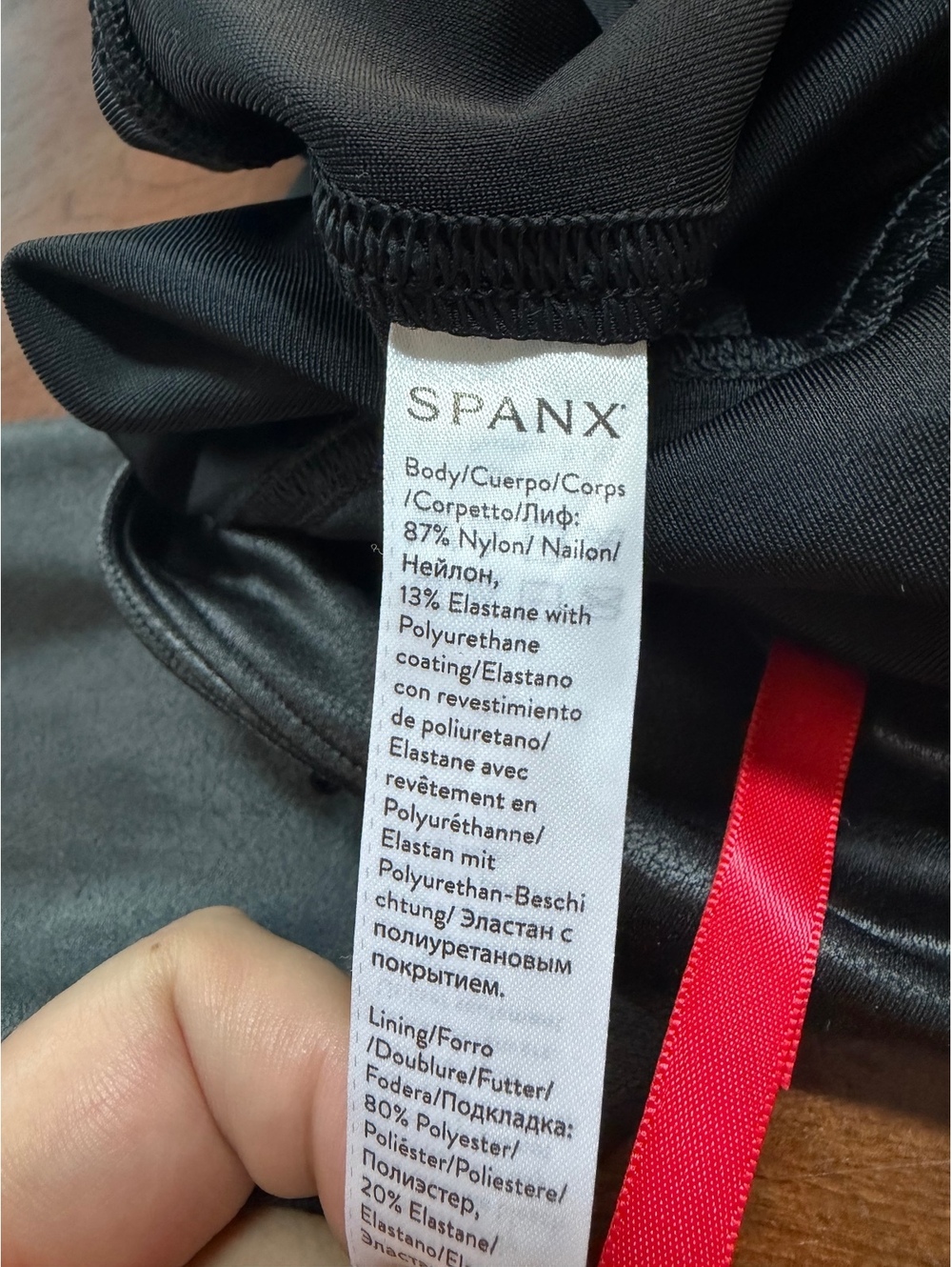 SPANXshape Faux Leather Leggings - Picture 5 of 5